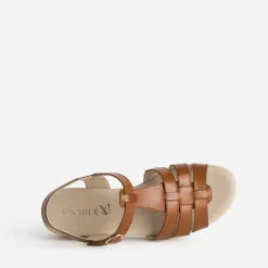 Sandale compensée cuir^Caprice Online
