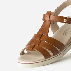 Sandale compensée cuir^Caprice Online