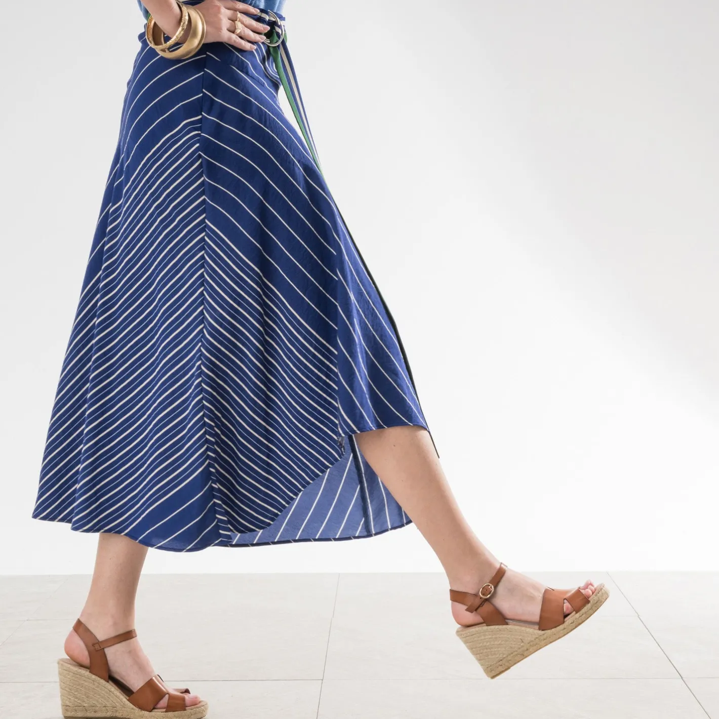 Sandale compensée cuir^Eram