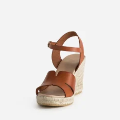Sandale compensée cuir^Eram
