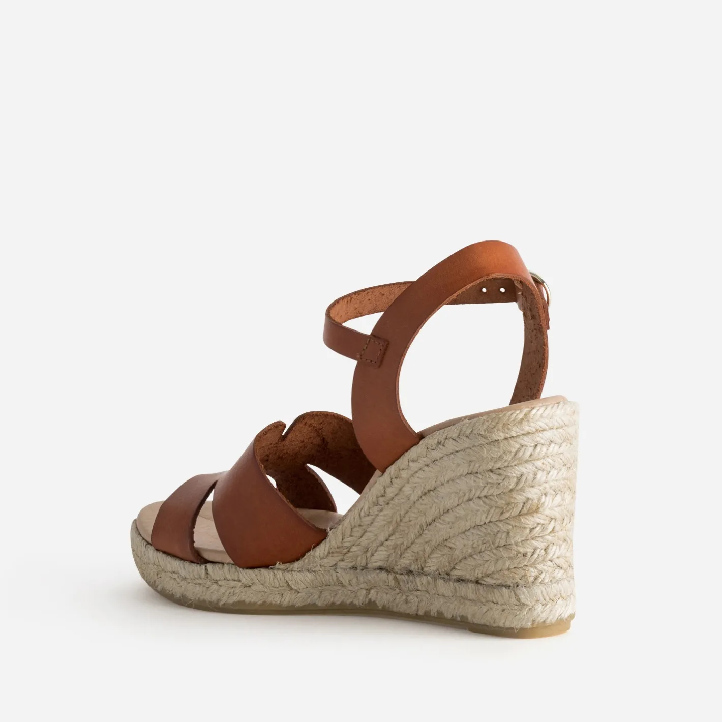 Sandale compensée cuir^Eram