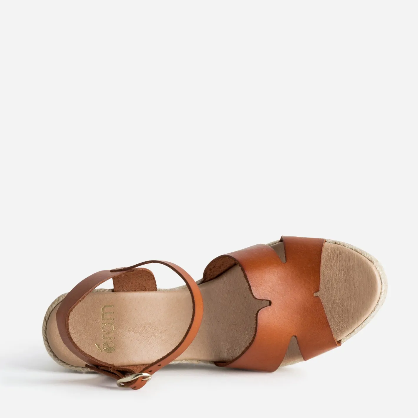 Sandale compensée cuir^Eram