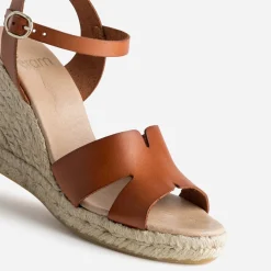 Sandale compensée cuir^Eram
