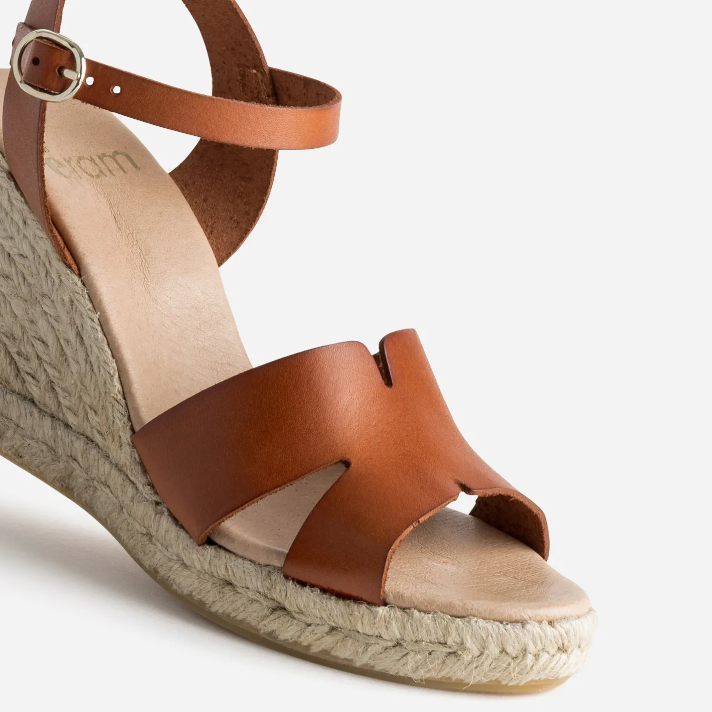Sandale compensée cuir^Eram