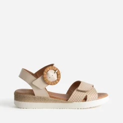 Sandale cuir embossé^FRANCE ARNO Sale