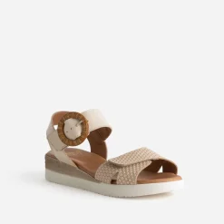 Sandale cuir embossé^FRANCE ARNO Sale