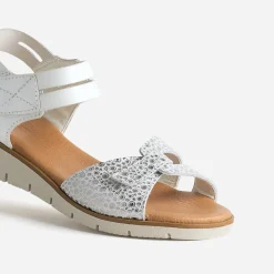 Sandale et argenté cuir^FRANCE ARNO Sale