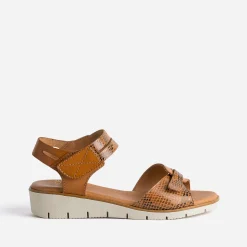 Sandale et effet python cuir^FRANCE ARNO Online