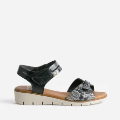 Sandale e cuir effet python^FRANCE ARNO Sale
