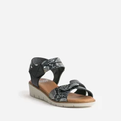Sandale e cuir effet python^FRANCE ARNO Sale
