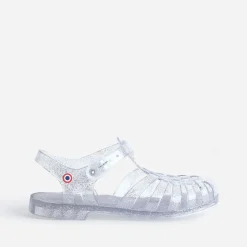 Sandale grise pailletée en plastique^Meduse Outlet