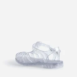 Sandale grise pailletée en plastique^Meduse Outlet