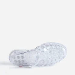 Sandale grise pailletée en plastique^Meduse Outlet