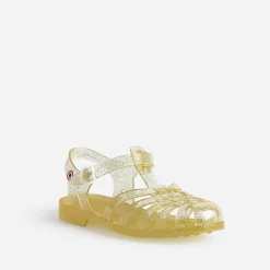 Sandale jaune pailletée en plastique^Meduse Best