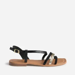 Sandale et doré cuir velours^Eram Hot