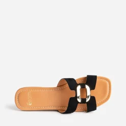 Sandale e cuir velours et anneau^Eram Hot