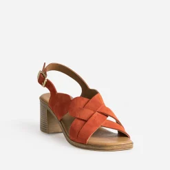 Sandale en cuir velours^Eram Outlet