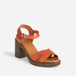 Sandale foncé éco-conçue en cuir^Eram New