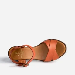 Sandale foncé éco-conçue en cuir^Eram New