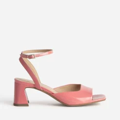 Sandale cuir verni décolleté carré^Eram Sale