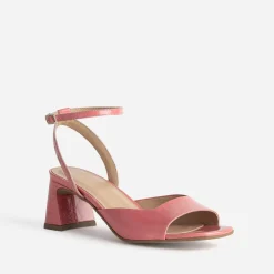 Sandale cuir verni décolleté carré^Eram Sale
