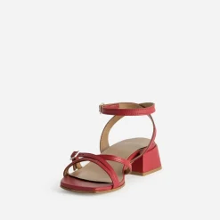 Sandale cuir à talon graphique^Eram Online
