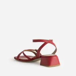 Sandale cuir à talon graphique^Eram Online