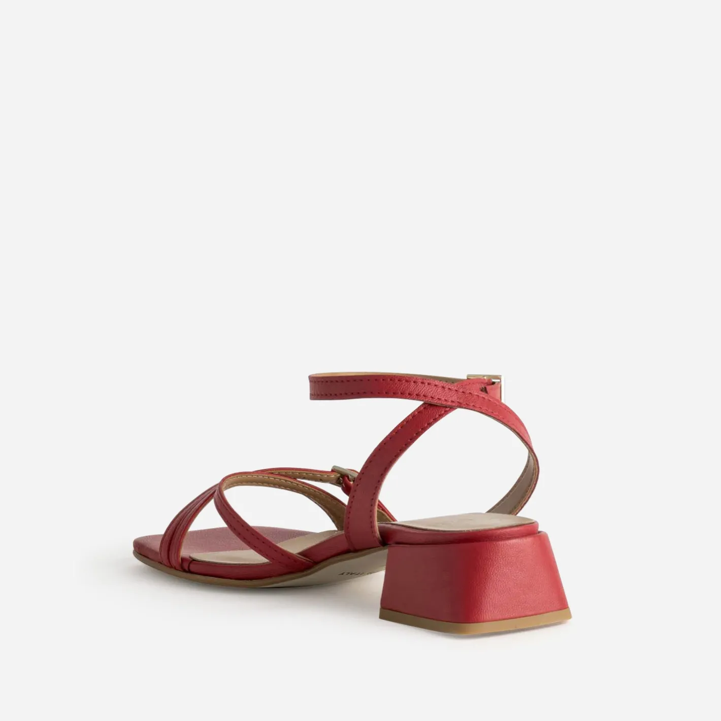 Sandale cuir à talon graphique^Eram Online