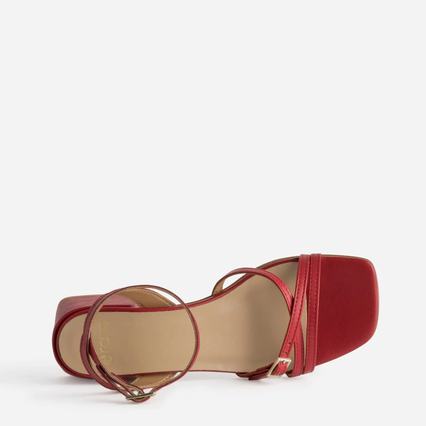Sandale cuir à talon graphique^Eram Online
