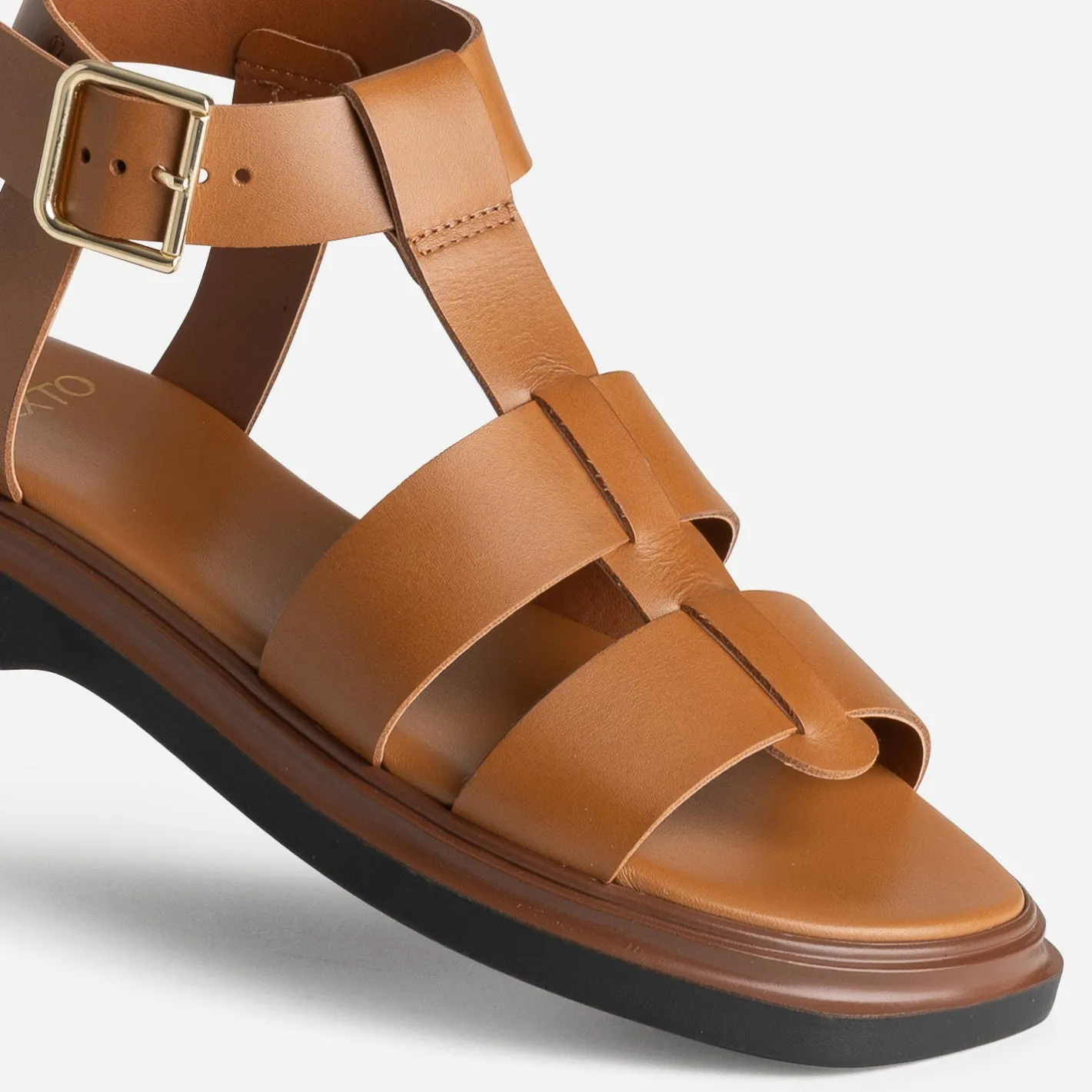 Sandale spartiate cuir^Texto Sale