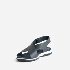 Sandale en cuir à larges brides^Tbs Sale
