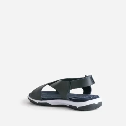 Sandale en cuir à larges brides^Tbs Sale