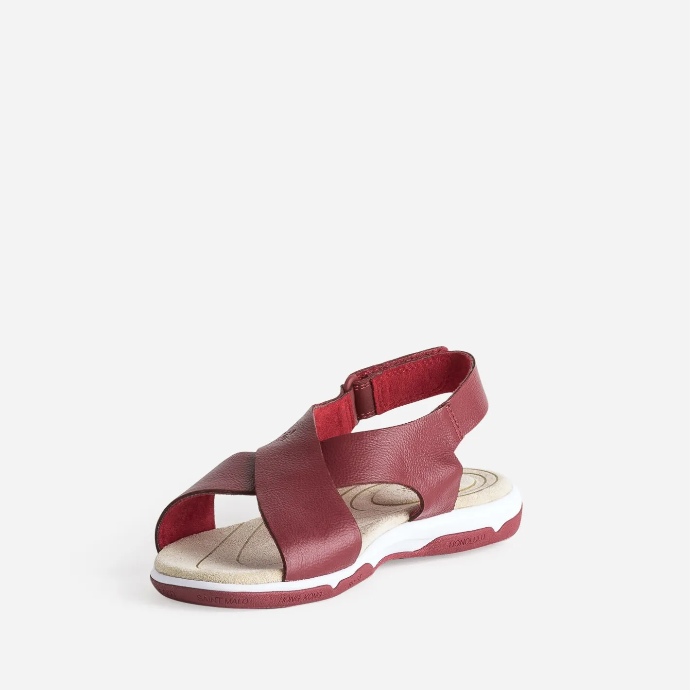Sandale en cuir à larges brides^Tbs Hot