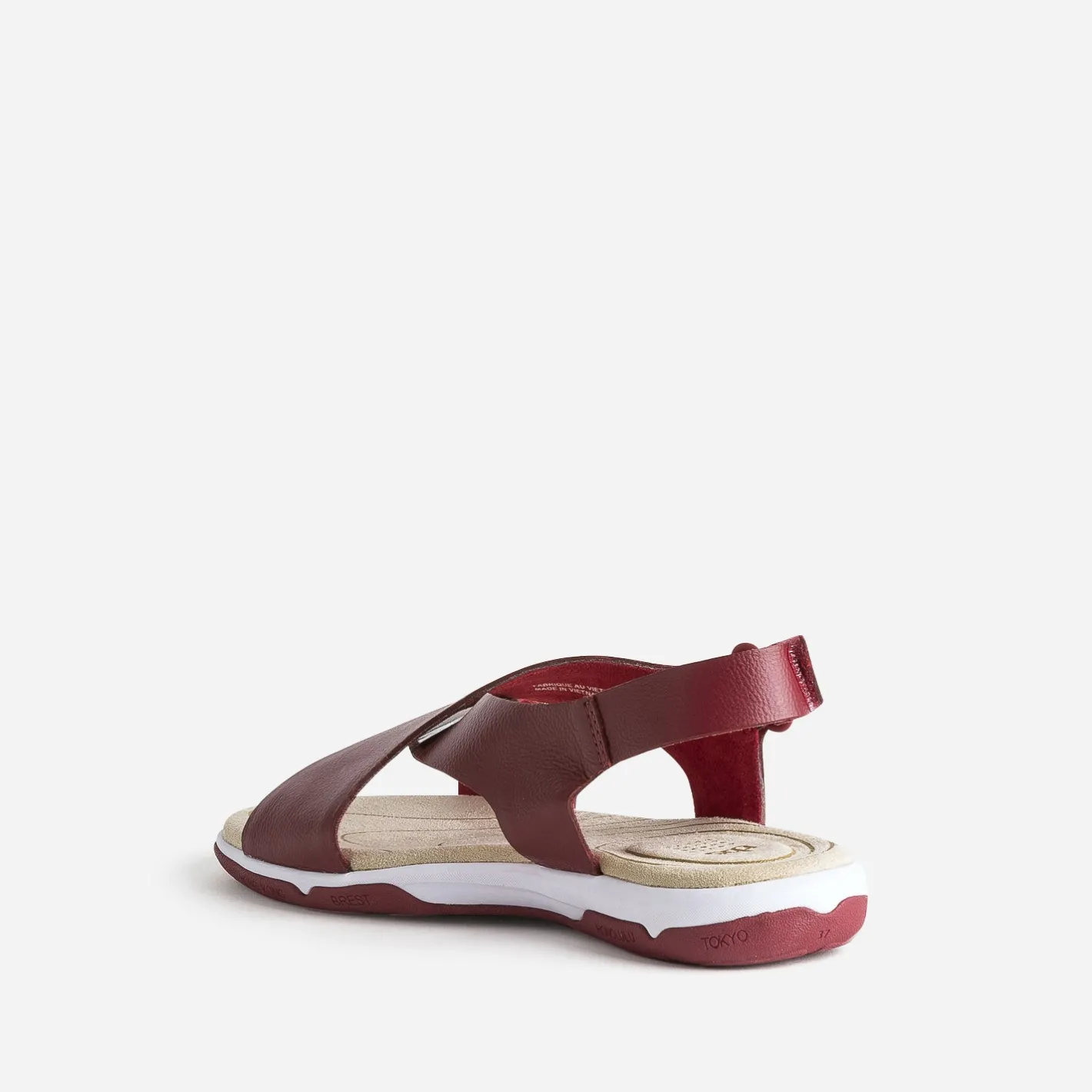 Sandale en cuir à larges brides^Tbs Hot