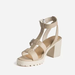 Sandale beige à semelle crantée^Texto New