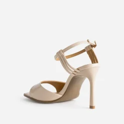Sandale vernie à talon^Texto Clearance