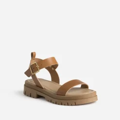 Sandale cuir semelle crantée^Texto Outlet