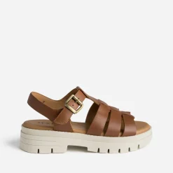 Sandale en cuir à semelle crantée^Texto Outlet