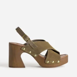 Sandale cuir velours^Texto Hot