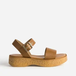 Sandale marron^Texto Sale