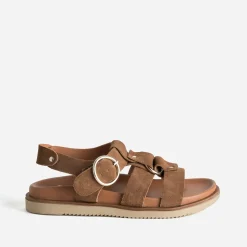 Sandale cuir velours multi brides^Texto Best