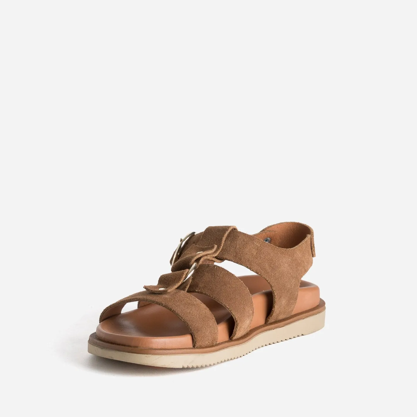 Sandale cuir velours multi brides^Texto Best