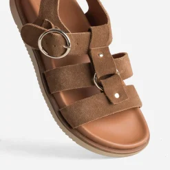 Sandale cuir velours multi brides^Texto Best