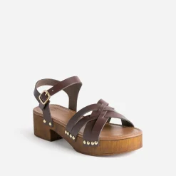 Sandale en cuir^Texto Hot