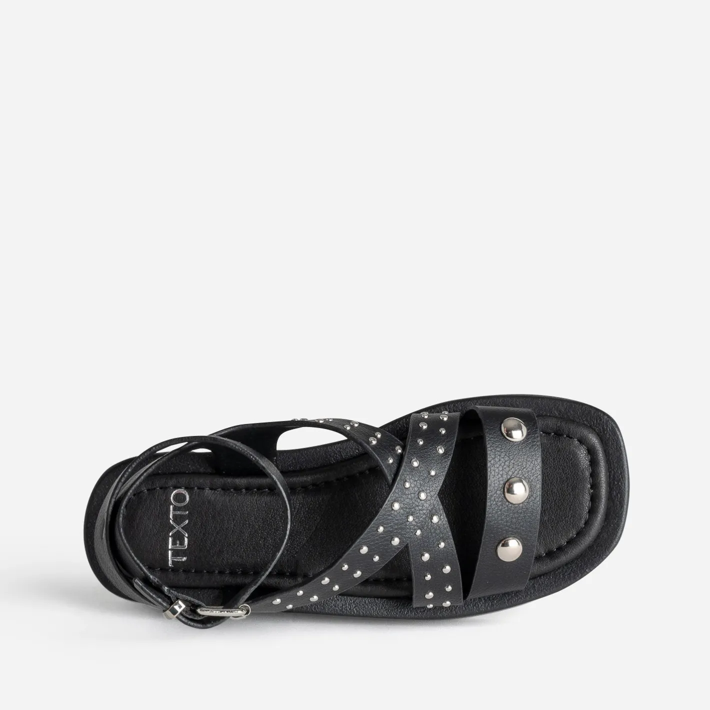 Sandale e cloutée^Texto Discount