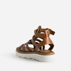Sandale-spartiate en cuir^Texto New
