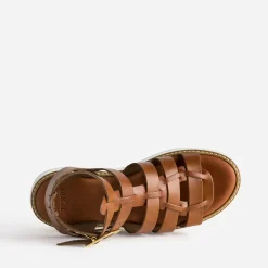 Sandale-spartiate en cuir^Texto New