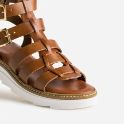 Sandale-spartiate en cuir^Texto New