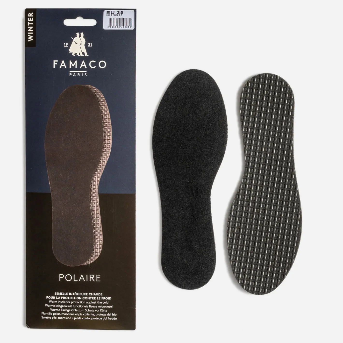 Semelles FAMACO noires contre le froid^8442 Sale