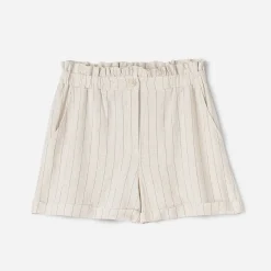 Short rayures noires taille haute^Texto Clearance